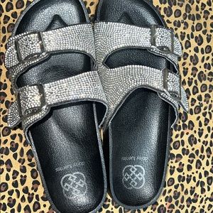Womens Sparkly Sandals